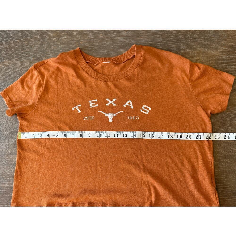 UNIVERSITY OF TEXAS UT Longhorns Cropped Tee T-Shirt L Gameday Collegiate NCAA - Picture 6 of 6